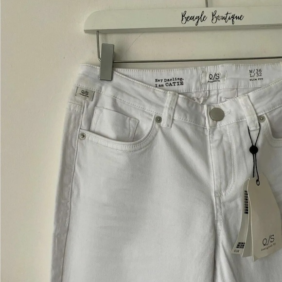 Q/S Designed by s.Oliver Catie Slim Fit White Jeans Size 10 L32 - Picture 7 of 7